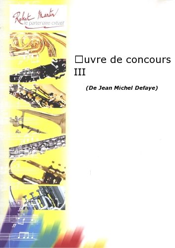 copertina uvre de Concours III Robert Martin