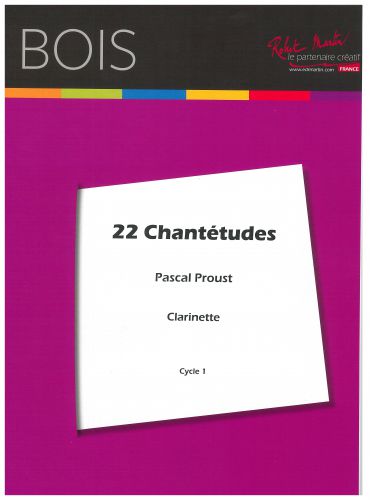 copertina 22 Chantetudes For Clarinets Robert Martin