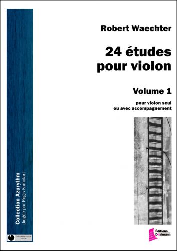 copertina 24 etudes pour violon. Volume 1. Etudes 1 a 12 Dhalmann