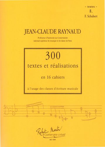copertina 300 Textes et Realisations Cahier 8 (Schubert) Robert Martin