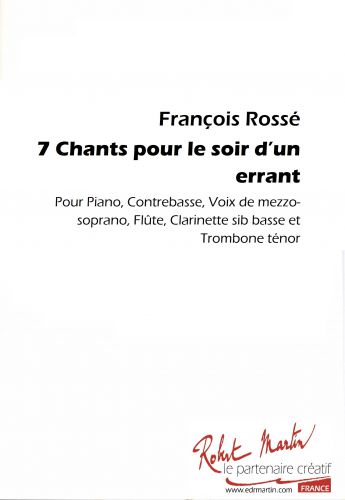 copertina 7 chants pour le soir d'un errant Editions Robert Martin