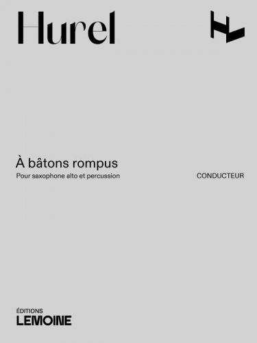 copertina A batons rompus Editions Henry Lemoine