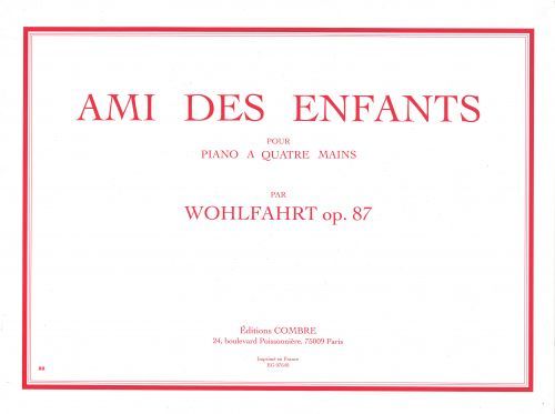copertina Ami des enfants Op.87 Combre