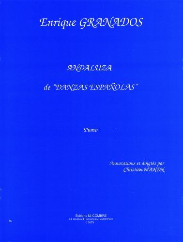 copertina Andaluza des Danzas espanolas Combre