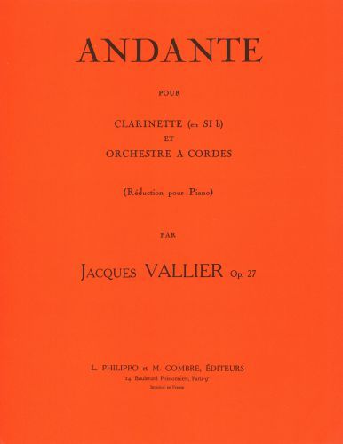 copertina Andante Op.27 Combre