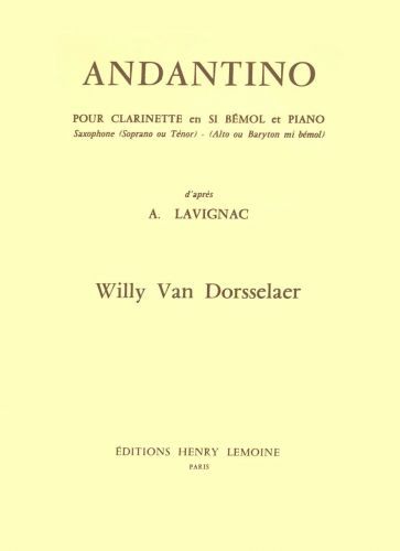 copertina Andantino Editions Henry Lemoine