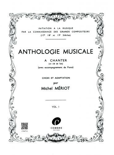 copertina Anthologie musicale Vol.1 Combre