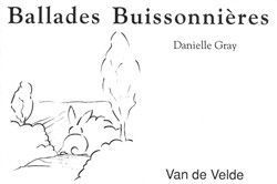 copertina Ballades buissonni�res Van de Velde