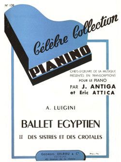 copertina Ballet gyptien n2 : Des Sistres - Pianino 138 Delrieu