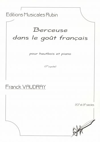 copertina Berceuse dans le got franais pour hautbois et piano Rubin