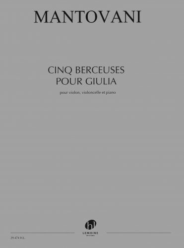 copertina Berceuses pour Giulia (5) Editions Henry Lemoine