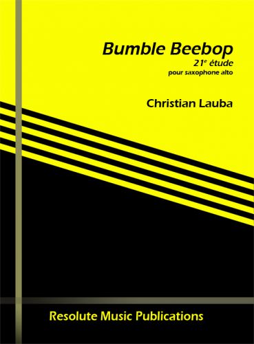 copertina BUMBLE BEEBOP ETUDE 21 pour ALTO saxophone Resolute Music Publication