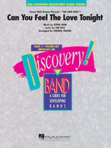 copertina Can you feel the love tonight Hal Leonard