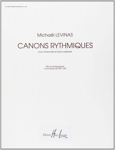 copertina Canons rythmiques Editions Henry Lemoine