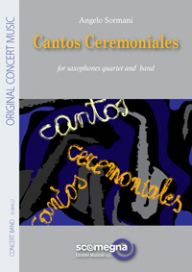 copertina Cantos Ceremoniales Saxophone Quartet Scomegna