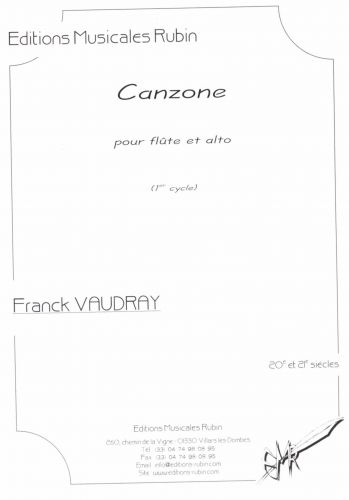 copertina Canzone pour flte et alto Rubin