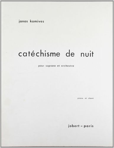 copertina Catéchisme de Nuit Jobert