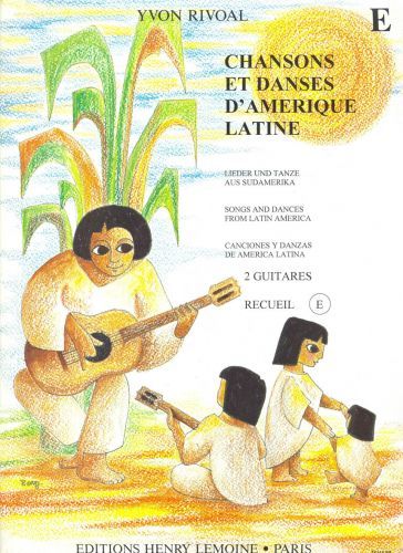 copertina Chansons et danses d'Amrique latine Vol.E Editions Henry Lemoine