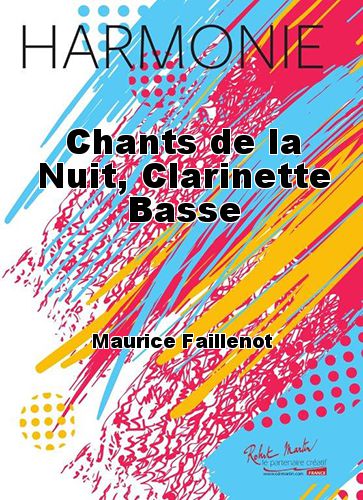 copertina Chants de la Nuit, Clarinette Basse Robert Martin