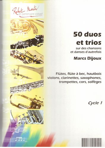 copertina Cinquante Duos et Trios Sur des Chansons et Danses d'Autrefois Robert Martin