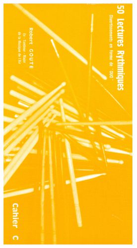 copertina Cinquante Lectures Rythmiques, Cahier C Robert Martin