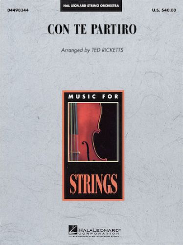 copertina Con te Partiro Hal Leonard