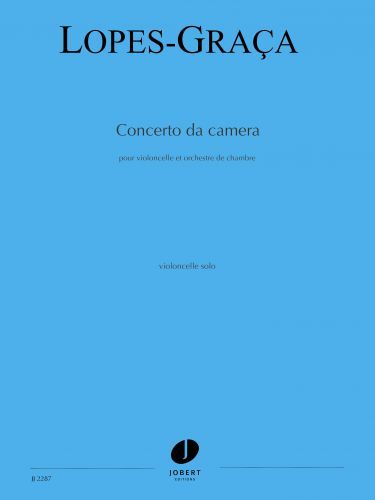 copertina Concerto da camera col cello Jobert