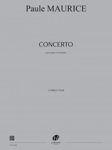 copertina Concerto Editions Henry Lemoine