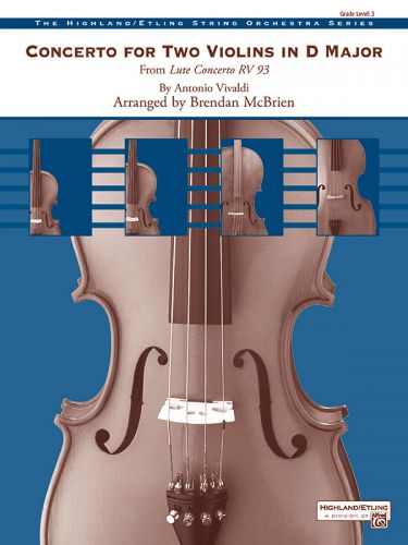 copertina Concerto for Two Violins in D Major ALFRED