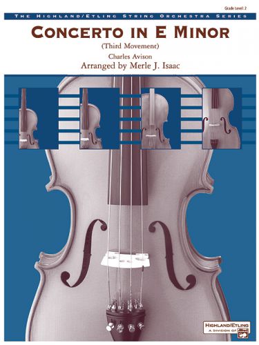copertina Concerto in E minor ALFRED