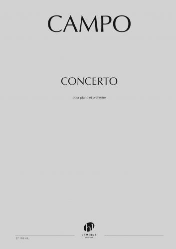 copertina Concerto pour piano Editions Henry Lemoine