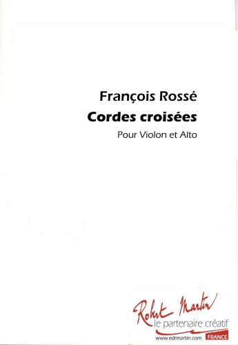 copertina CORDES CROISEES pour Alto et violon Editions Robert Martin