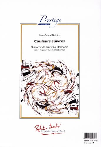 copertina Couleurs Cuivres Pour Quintette de Cuivres Soliste et Orchestre d'Harmonie Martin Musique