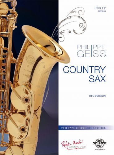 copertina COUNTRY SAX  pour saxophone trio & piano Robert Martin