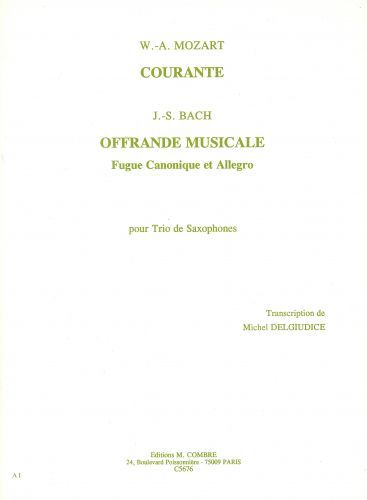 copertina Courante / Offrande musicale Combre