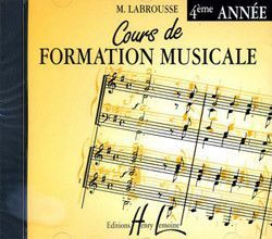 copertina Cours de formation musicale Vol.4 CD seul Editions Henry Lemoine