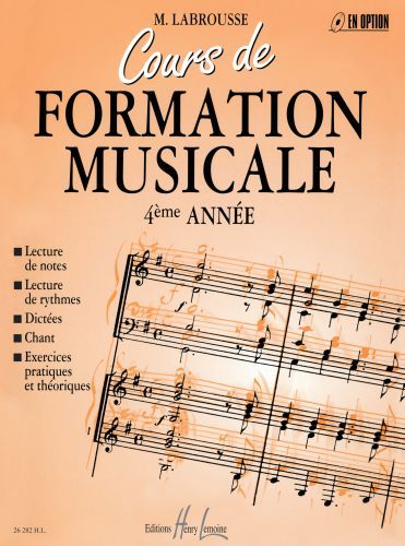 copertina Cours de formation musicale Vol.4 Editions Henry Lemoine