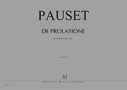 copertina De Prolatione Editions Henry Lemoine