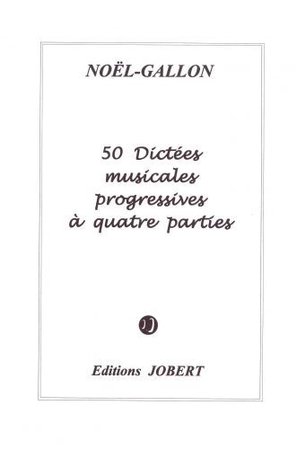 copertina Dictées progressives à 4 parties (50) Jobert