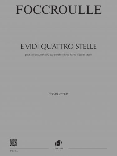 copertina E vidi quattro stelle Editions Henry Lemoine