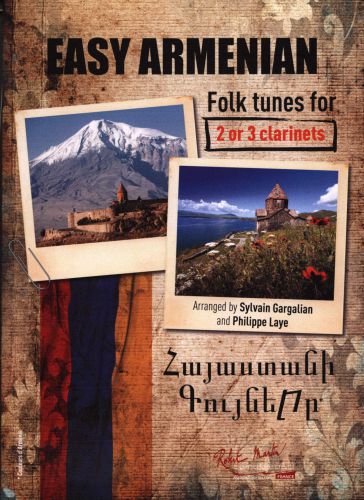 copertina EASY ARMENIAN FOLK TUNES for 2/3 clarinets Robert Martin