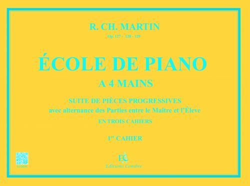 copertina Ecole de piano  4 mains Op.127 Vol.1 Combre