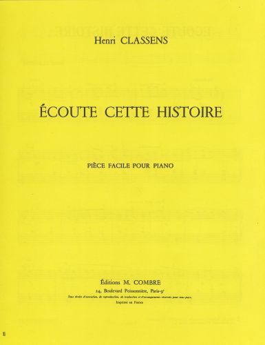 copertina Ecoute cette histoire Combre