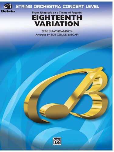 copertina Eighteenth Variation (from Rhapsody on a Theme of Paganini) Warner Alfred