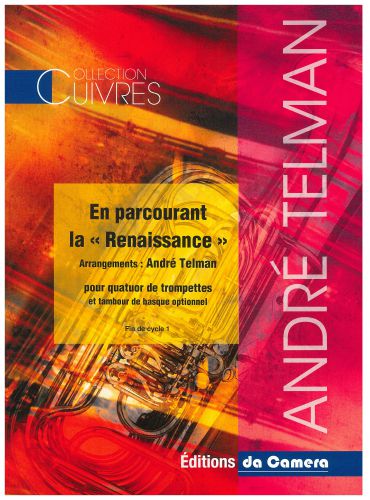 copertina EN PARCOURANT LA RENAISSANCE Quatuor de trompettes et tambour de basque optionnel DA CAMERA
