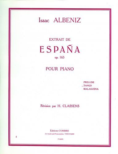 copertina Espana Op.165 : Tango Combre