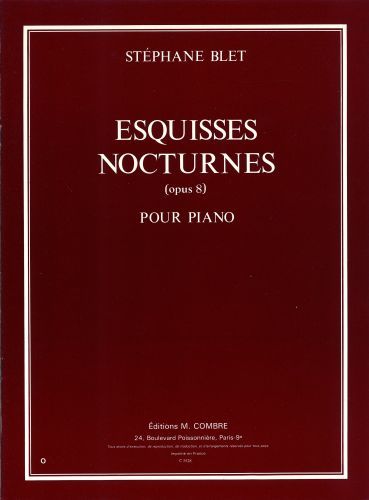 copertina Esquisses nocturnes Op.8 Combre