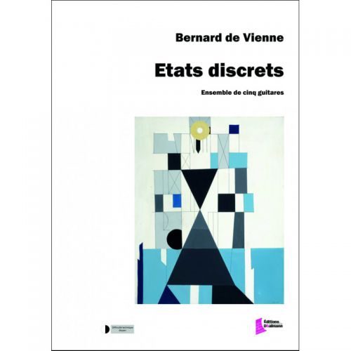 copertina Etats discrets pour ensemble de 5 guitares (dont une basse) Dhalmann