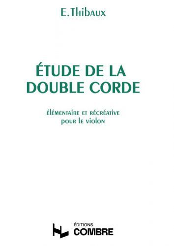 copertina Etude de la double corde Combre