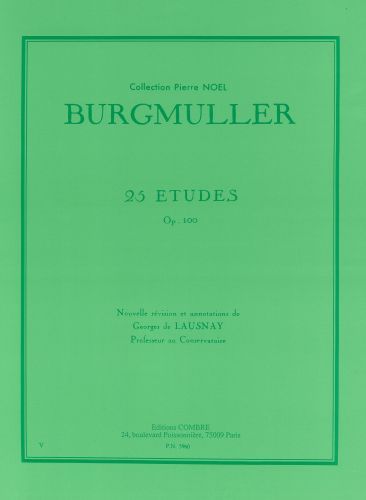 copertina Etudes (25) Op.100 Combre
